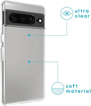 Google Pixel 7 Pro 5G Back Cover Case | Hybrid - Crystal Clear