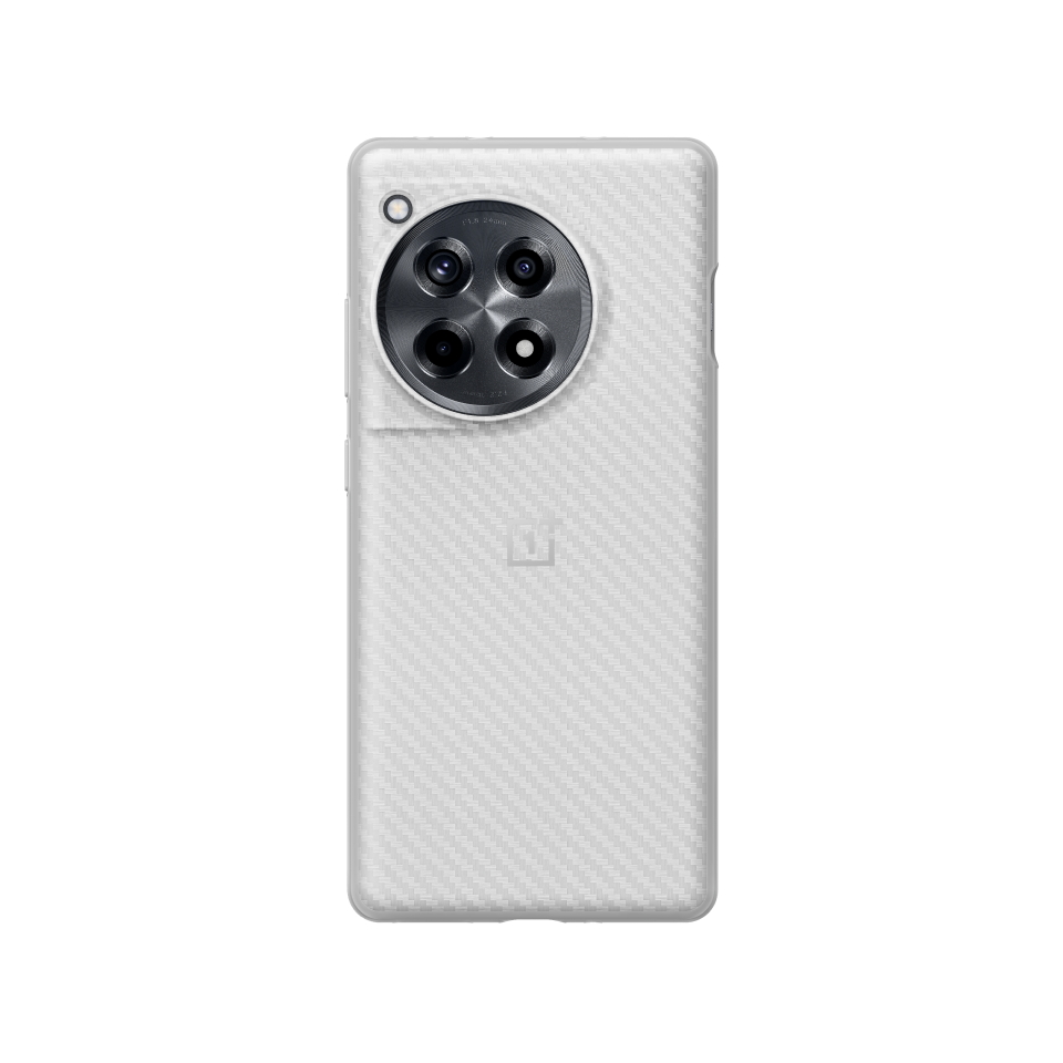 OnePlus 12R Classic Texture Bumper Case Silver Gray