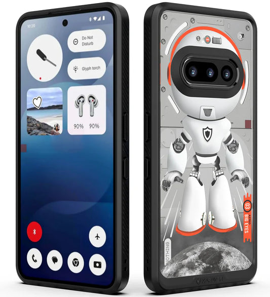 Nothing Phone 3a Back Cover Case | Impulse (Astro Big Eyes) - Black