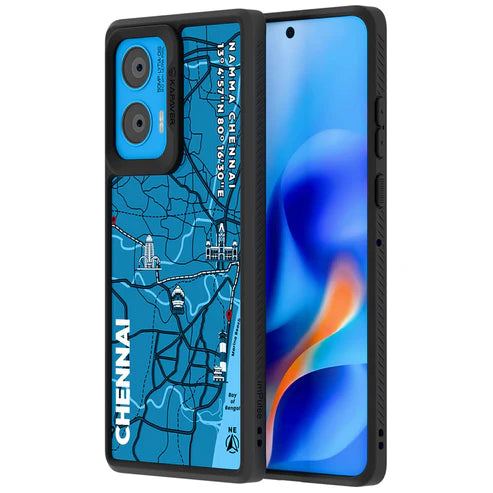 Motorola G96 Back Cover Case | GPS Edition (Namma-Chennai) Impulse - Black