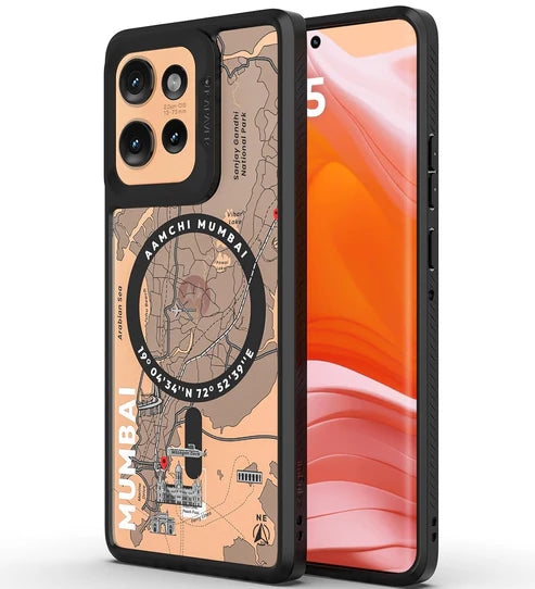 Moto Edge 50 Back Cover Case | GPS Edition (Mumbai) Mag X - Black